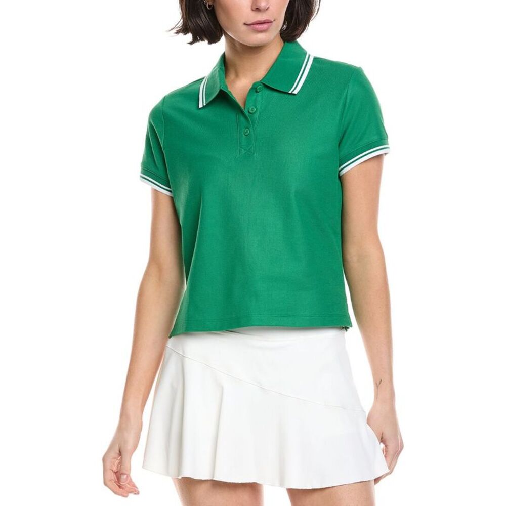 Beyond Yoga Womens  Country Club Polo Shirt, Green